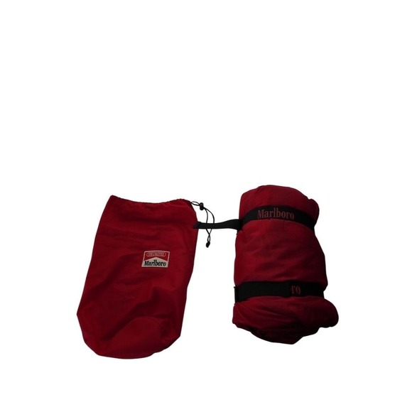 Marlboro Unlimited Red Nylon Drawstring Bag Pouch Travel Gear MCS88848 - Picture 8 of 8
